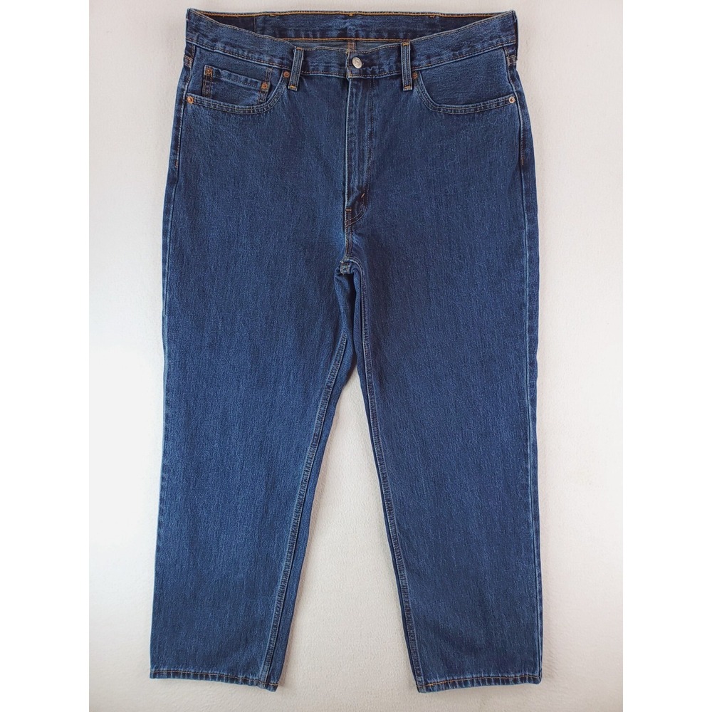 Levis 550 Jeans Mens 38x30 Blue Relaxed Tapered Work Pants Baggy 90s Y2K Dark
